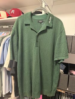 Malbon Crochet Knit Polo