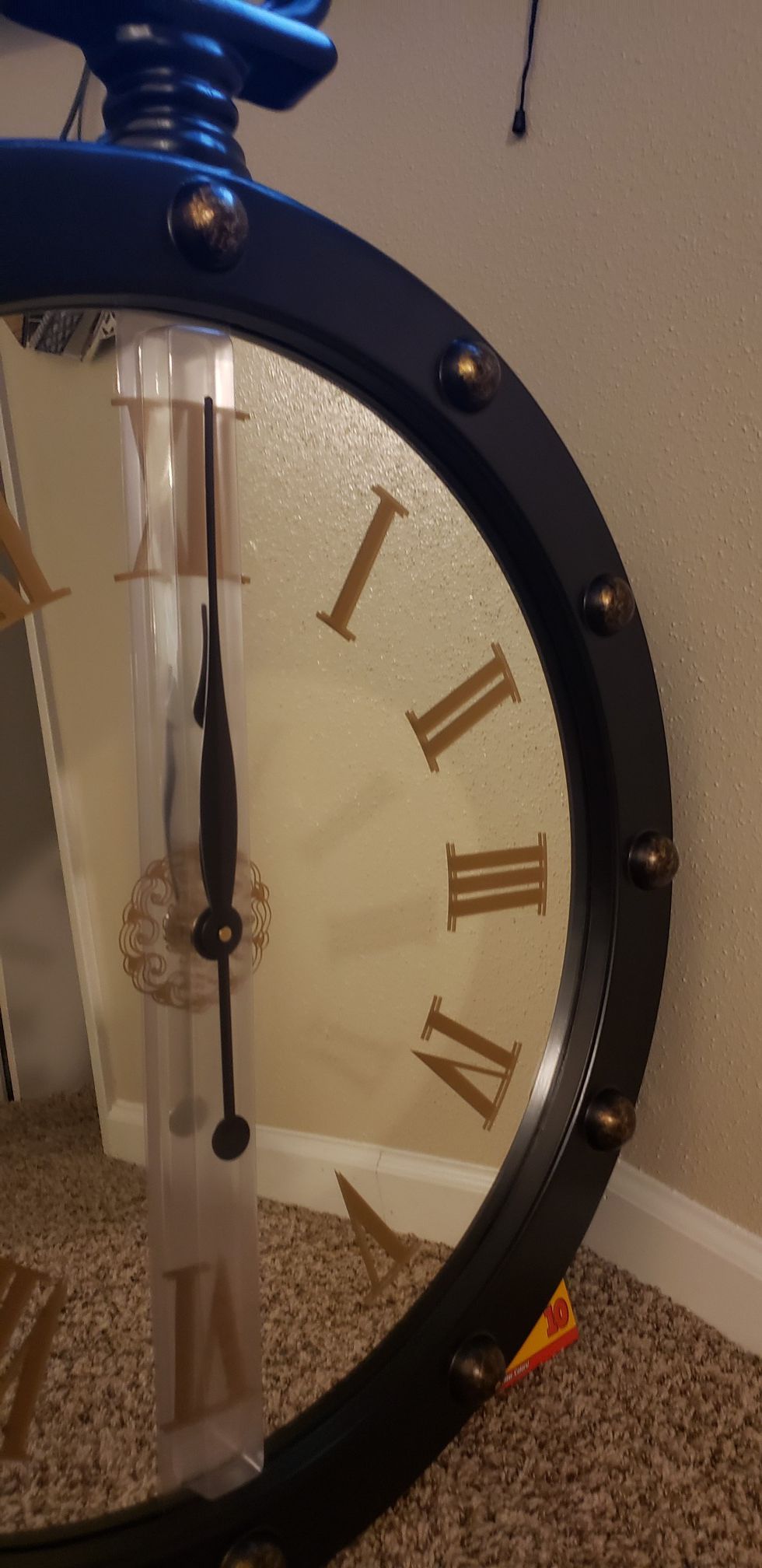 Mirrored wall clock brand new