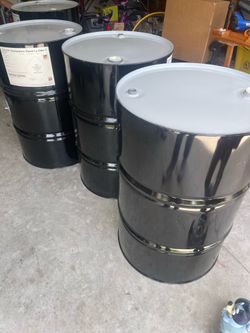 55 gallon metal drum used for 3