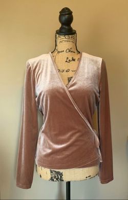 Madewell Velvet Wrap Top Women's Size Medium