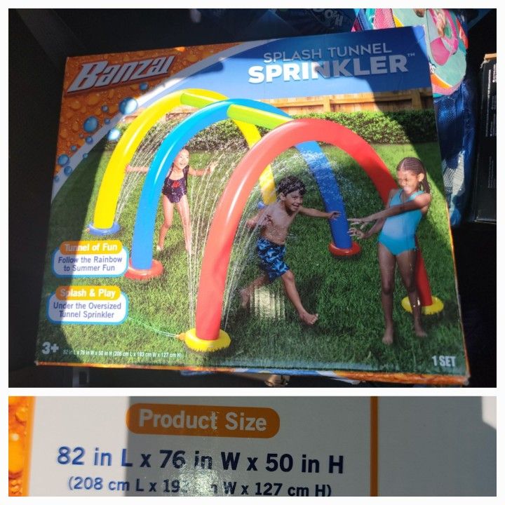 😉NEW LARGE SPLASH TUNNEL SPRINKLER