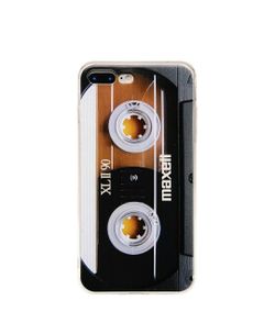 Bumper Soft TPU Music Cassette Tape Retro 80’s Type Amazing Back Cover Phone Case Compatible with iPhone 7 Plus iPhone 8 Plus 5.5 inch