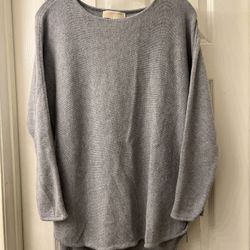 Michael Kors Women's Sweater Sweatshirt Size Large Side Zip - 3/4 sleeve
