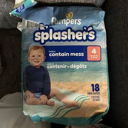 Size 4 pampers slashers swimming diapers