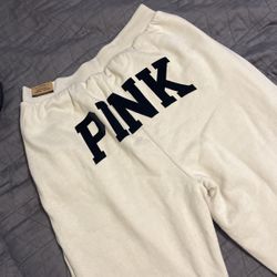 Pink Reversible Sherpa Joggers