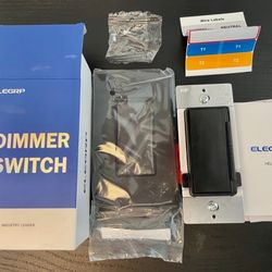 New (multiple) Elegrp Dimmer Switch Rocker Switch (black)