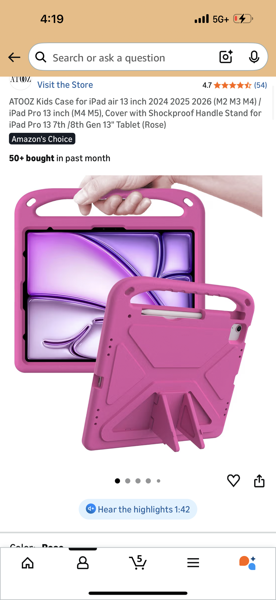 iPad case and screen protector