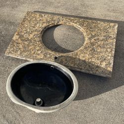 Granite Counter Top With Sink