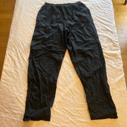Vintage 90s Nike Track Sweatpants Womens Aprox Sz Small Black Embroidered Swoosh
