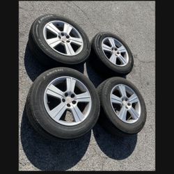 4 — 205/65r16 5x100 5x3.94 Stock Subaru Crosstrek Forester Outback Impreza Wheels Rims Good 80% Treads 2024 DOT!!