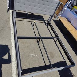 Queen Gray Bed Frame