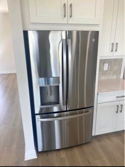 Stainless steel fridge