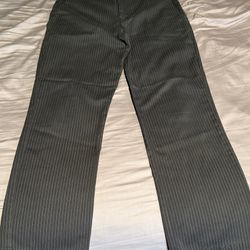 Volcom Frickin Chino pants in a black pinstripe pattern, size Youth 29