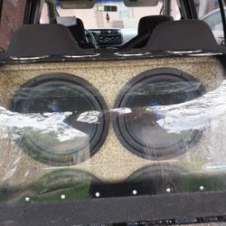 Dual Subwoofers In Custom Box