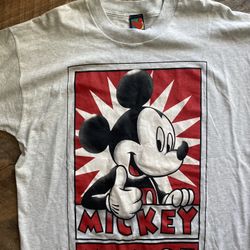 VINTAGE MICKEY UNLIMITED/BIG LOGO 3D 90s TEE