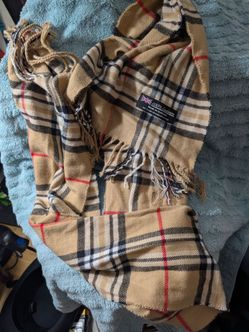 100% Cashmere Plaid Scarf Made in Scotland