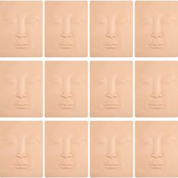 Tattoo Skin Practice,for Eyeline Lip Eyebrow 12 Sheets 3D Microblading Face Perm