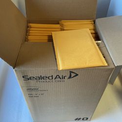 200 Cushioned Mailer 6" × 10" Self Seal Jiffy #0 Padded Shipping Envelope