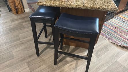 Blue and black Bar Stools
