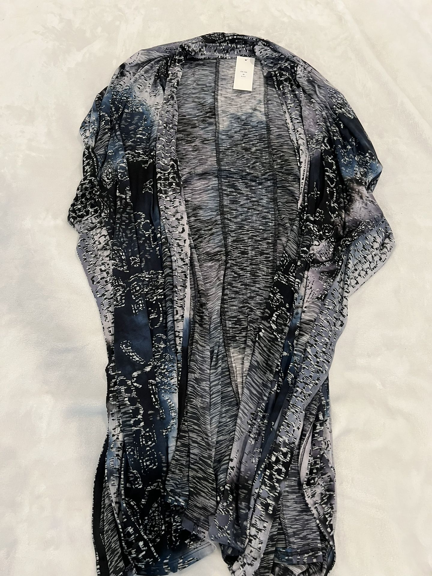 Kathmandu Sheer Black and White Cardigan
