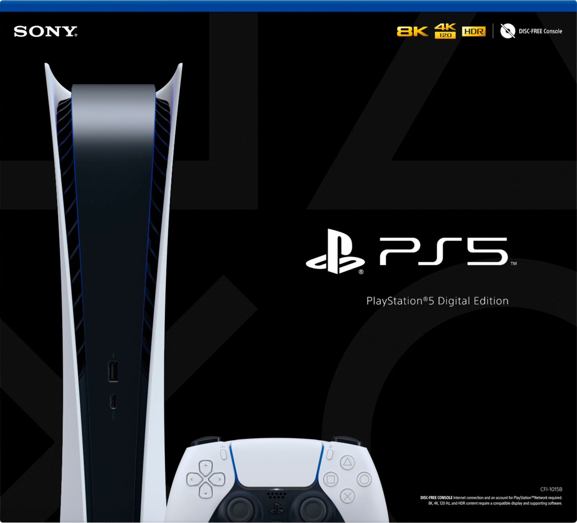 Ps5 Digital With Black Controller And White White Controller +pulse Ps5 Headsets