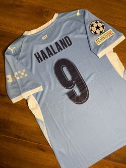 🔵⚪ Manchester City Haaland #9 2026/27 Home Jersey – Short Sleeve