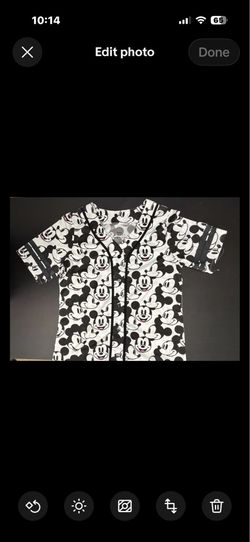 Disney Mickey Mouse Woman’s Baseball Jersey XL