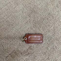 Coach Brown Hang Tag