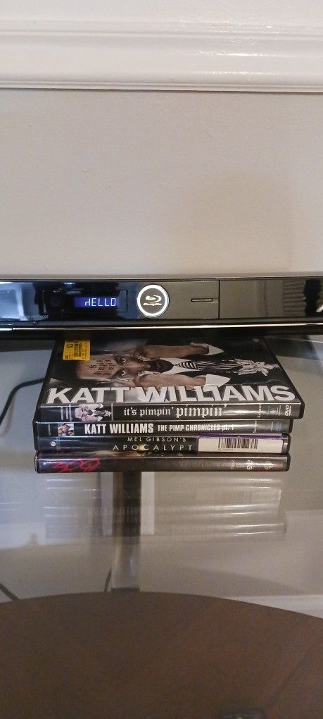 SHARP BLU-RAY/ DVD PLAYER WITH REMOTE AND MANUALS