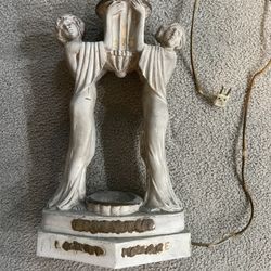 Antique Lamp Plaster Chalkware