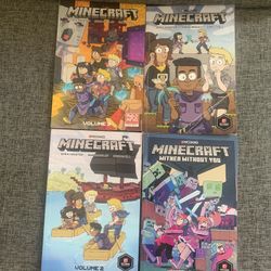 Minecraft Volume 1 2 3 & Wither Without You (4 BOOK LOT) MOJANG