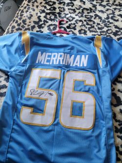 Los Angeles Chargers Merriman Signed Jersey