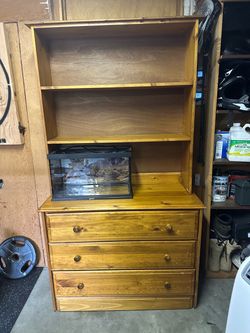 Dresser with shelves