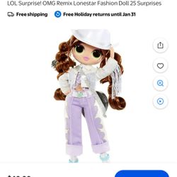 LOL Surprise! OMG Remix Lonestar Fashion Doll 25 Surprises