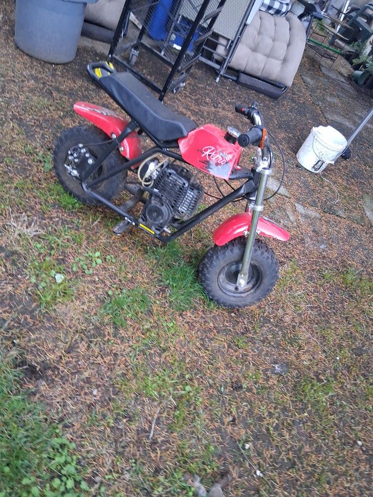 Comes with gas and oil