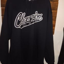 Champion Hoodies Size 2x...one Is Black Other Is Navy Blue