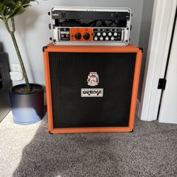 Orange Bass Rig - 4 Stroke 300 Head and 4x10 600w Cab with Case and Accessories