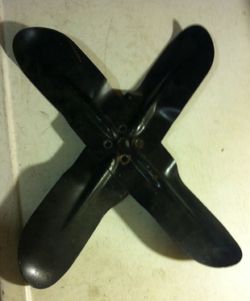 Old Chevy V8 rigid fan - $30