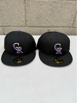 mlb Colorado rockies new era fitted hat size 7 3/8