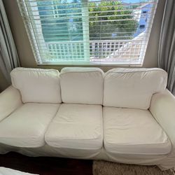 White Ikea Slipcover Sofa