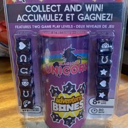 Aquarius NEW * Unicorn Adventure Bones * Dice Game Fantasy 2 - 8 Players Fantasy