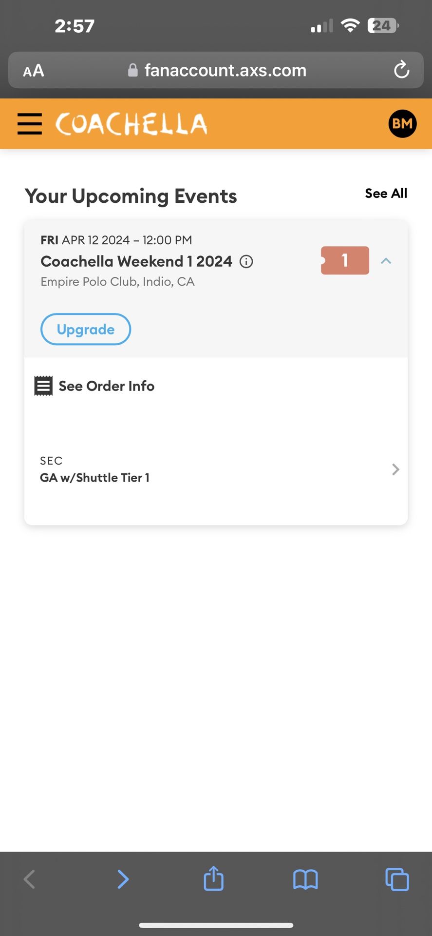 COACHELLA 2024 WEEKEND 1 TICKET for Sale in Norwalk, CA OfferUp