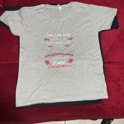 Ladies September Birthday Shirt 