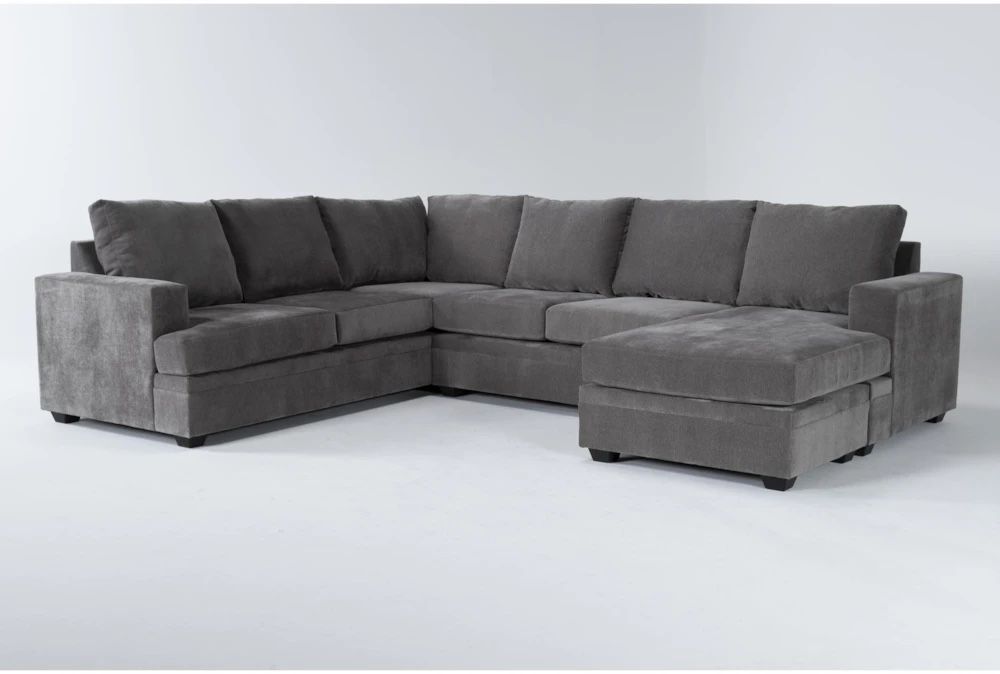 Living Spaces Grey Sectional