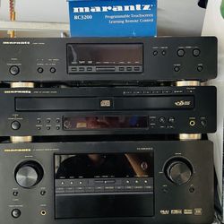 Marantz Receiver Plus Marantz Roulette 5 Cd Changer W/remote And Tuner.