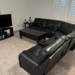 Sofa Set With TV and Coffee Table