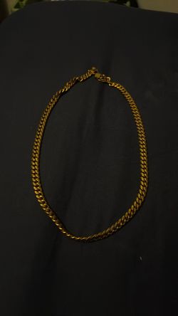 Gold Cuban Link Chain Necklace