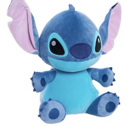 Disney Stitch Comfort Weighted Plush Stitch, 14-inch Stuffed Animal, Alien, Blue, Kids Toys for Ages 3 Up by Just Play
