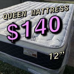 Queen Size Pillow Top Bamboo Brand Mattress New