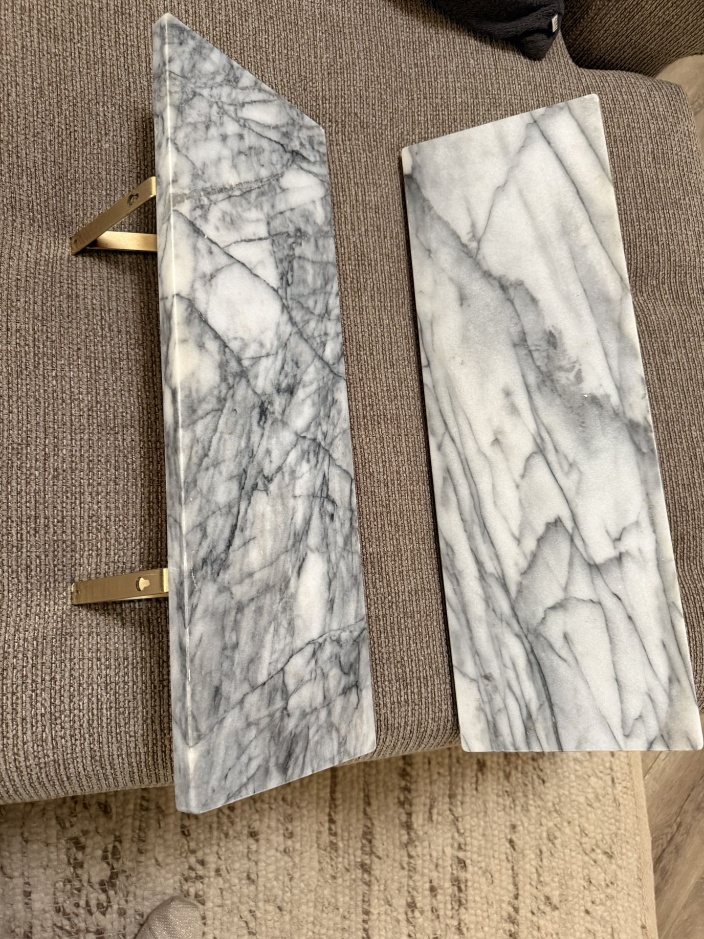 CB2 Marble Shelf Set